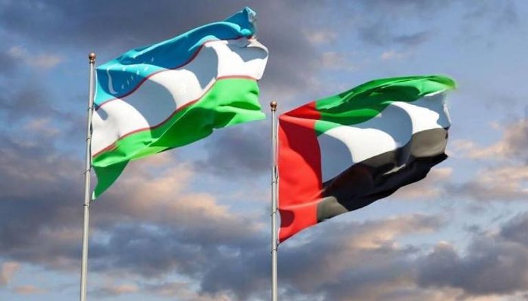 علما دولتي الإمارات وأوزبكستان