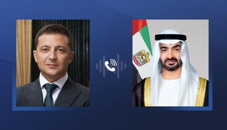 الشيخ محمد بن زايد آل نهيان ورئيس أوكرانيا