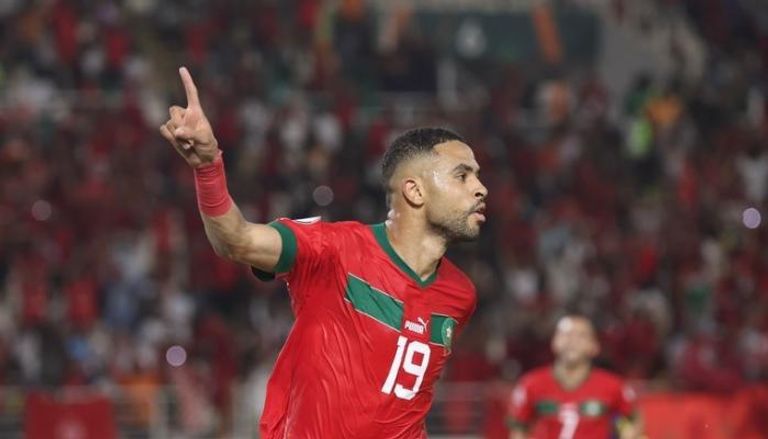 يوسف النصيري لاعب منتخب المغرب