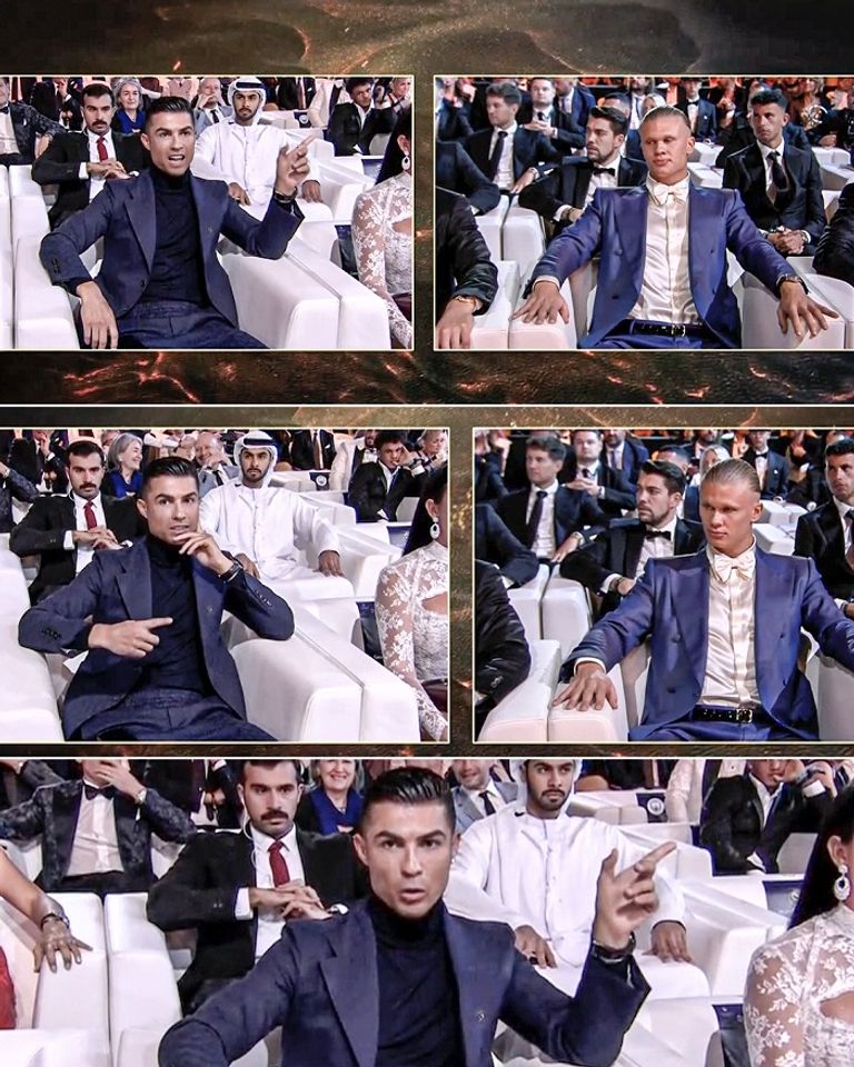 رونالدو وهالاند هالاند مع كريستيانو رونالدو