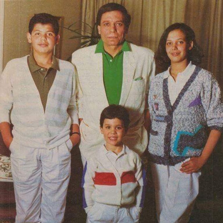 الفنان عادل إمام وأسرته