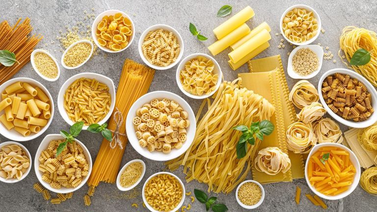 المكرونة من الأطعمة الغنية بالألياف الأطعمة الغنية بالألياف