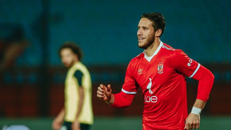 رمضان صبحي بقميص الأهلي رمضان صبحي لاعب بيراميدز