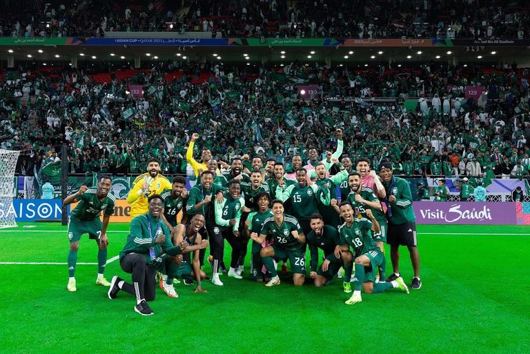 المننتخب السعودي منتخب فلسطين في كأس آسيا 2023