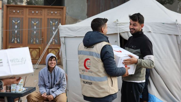 المساعدات الإماراتية إلى غزة