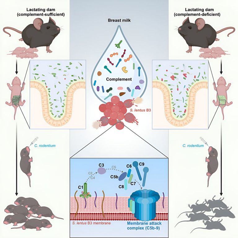 جراف يوضح نتائج الدراسة "البروتينات التكميلية" في حليب الثدي تؤثر على الأمعاء