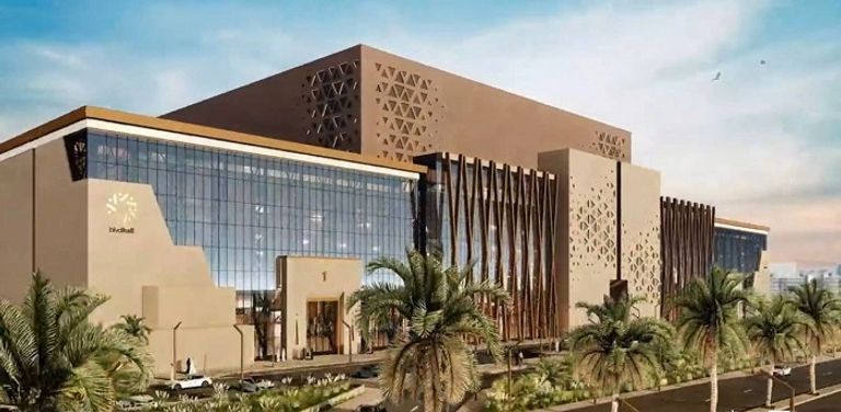 واجهة الملعب من الخارج ملعب المملكة أرينا