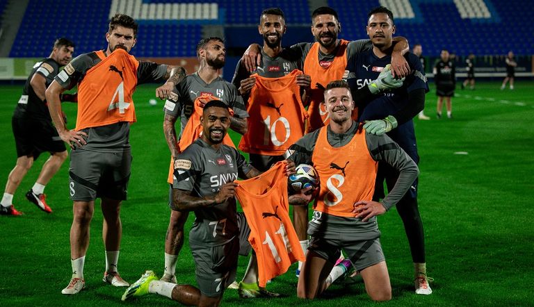 الهلال يستعد لمباراة إنتر ميامي في كأس موسم الرياض الهلال وإنتر ميامي