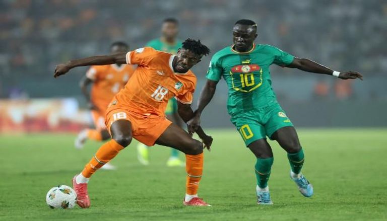 من مباراة كوت ديفوار والسنغال في كأس أمم أفريقيا 2023 