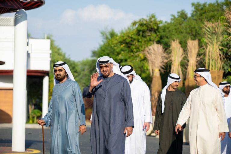 الشيخ محمد بن زايد آل نهيان والشيخ محمد بن راشد آل مكتوم