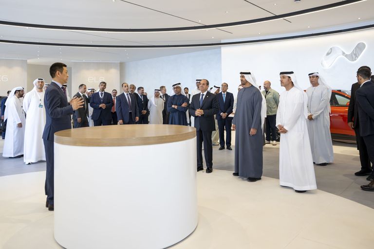 الشيخ محمد بن زايد آل نهيان والرئيس المصري عبدالفتاح السيسي - وام