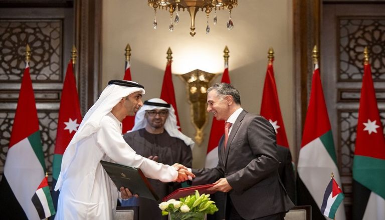 توقيع اتفاقية الشراكة الاقتصادية الشاملة بين دولة الإمارات والأردن