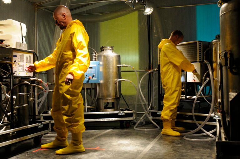 مشهد من مسلسل بريكنج باد