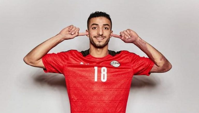 محمد عبدالمنعم لاعب منتخب مصر