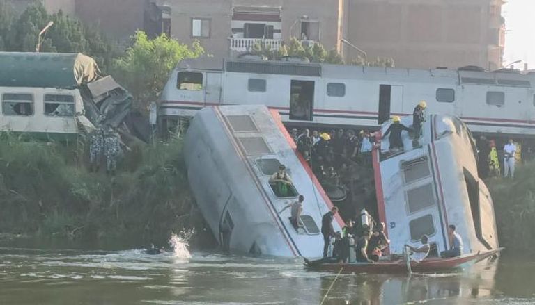 تفاصيل حادث قطار المنيا