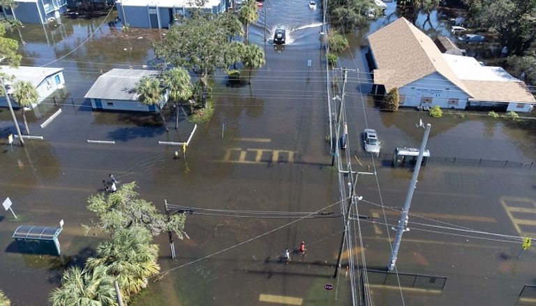 آثار إعصار ميلتون المدمر