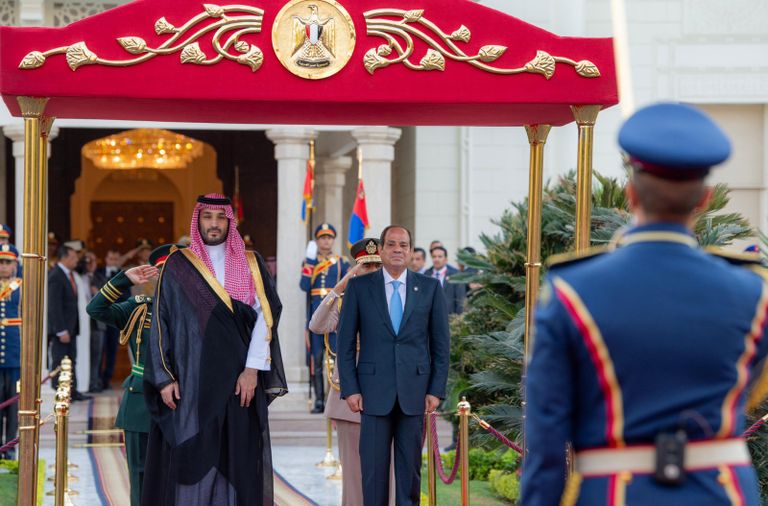 مباحثات موسعة بين الرئيس السيسي والأمير محمد بن سلمان