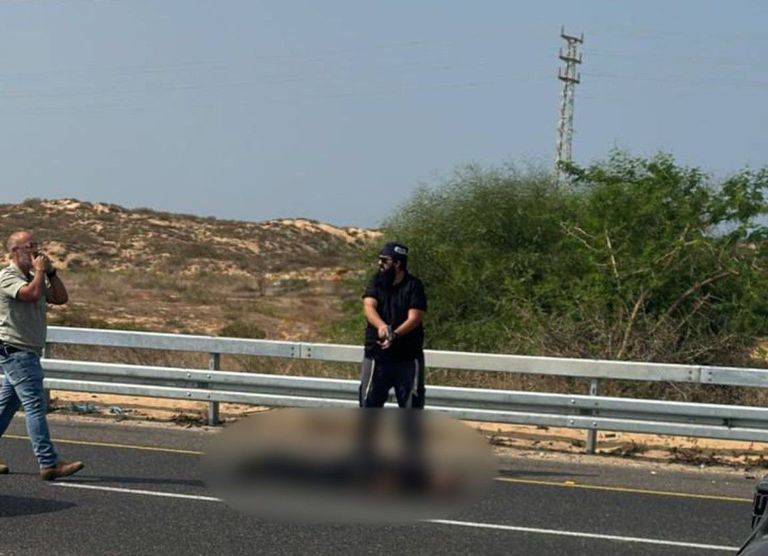 الإسعاف الإسرائيلي في موقع الحادث