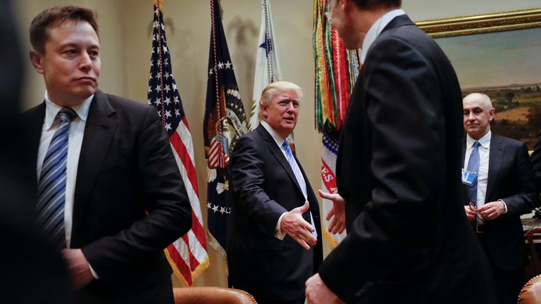 دونالد ترامب وإيلون ماسك