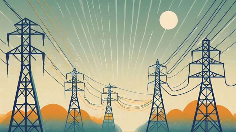 شبكات الكهرباء مكيف الهواء - أرشيفية