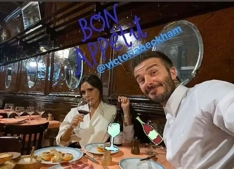 ديفيد بيكهام رفقة فيكتوريا