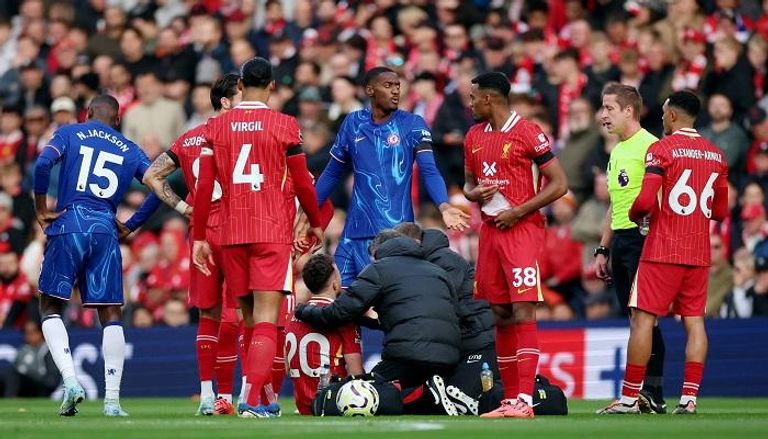 مباراة ليفربول وتشيلسي في الدوري الإنجليزي 