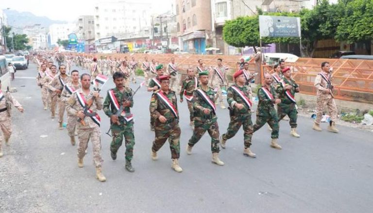 استعراض عسكري لقوات الإخوان بتعز - أرشيفية