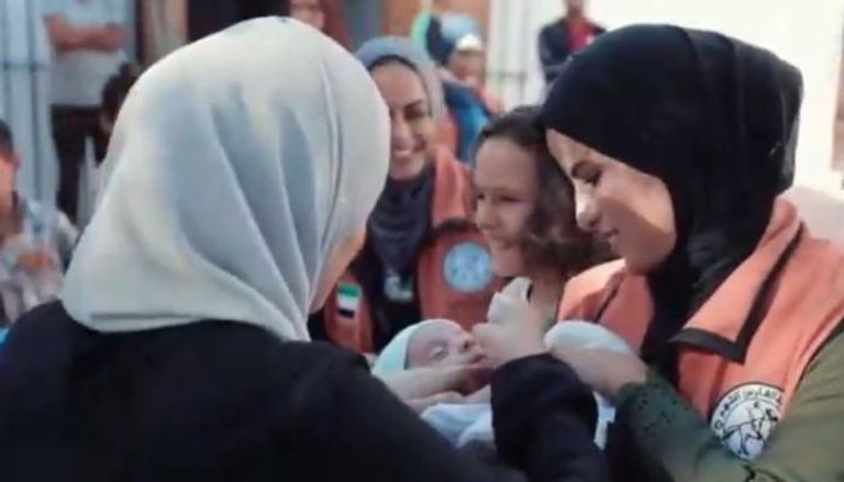 حملة التطعيم ضد شلل الأطفال في غزة