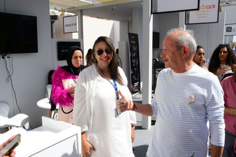 نيللي كريم في سوق الجونة