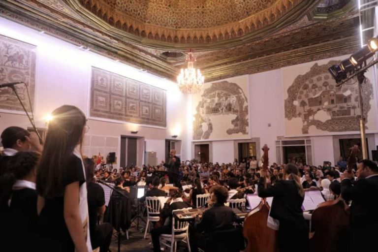 صورة من الاحتفال داخل متحف باردو بالعاصمة