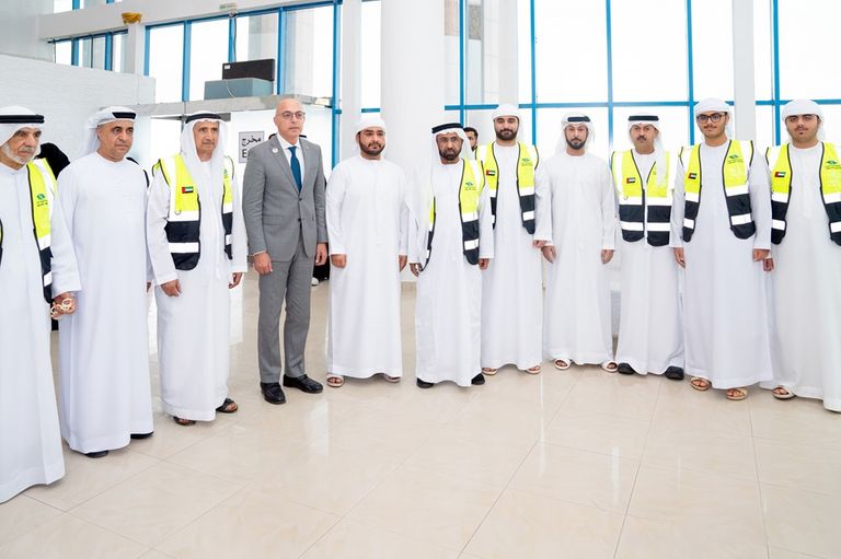 حملة «الإمارات معك يا لبنان» تجمع 100 طن من المواد الإغاثية في الفجيرة