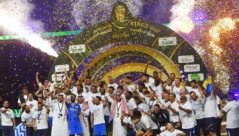 فريق الهلال بطل كأس الملك 2024