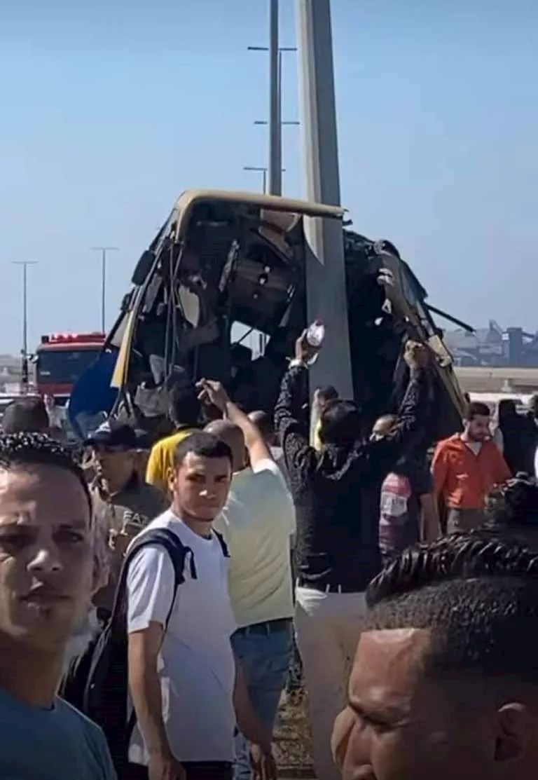 حادث الطريق الدولي في مصر