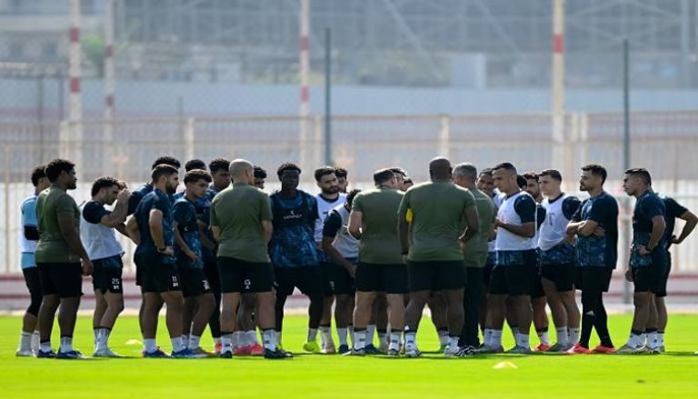 جانب من تدريبات الزمالك المصري