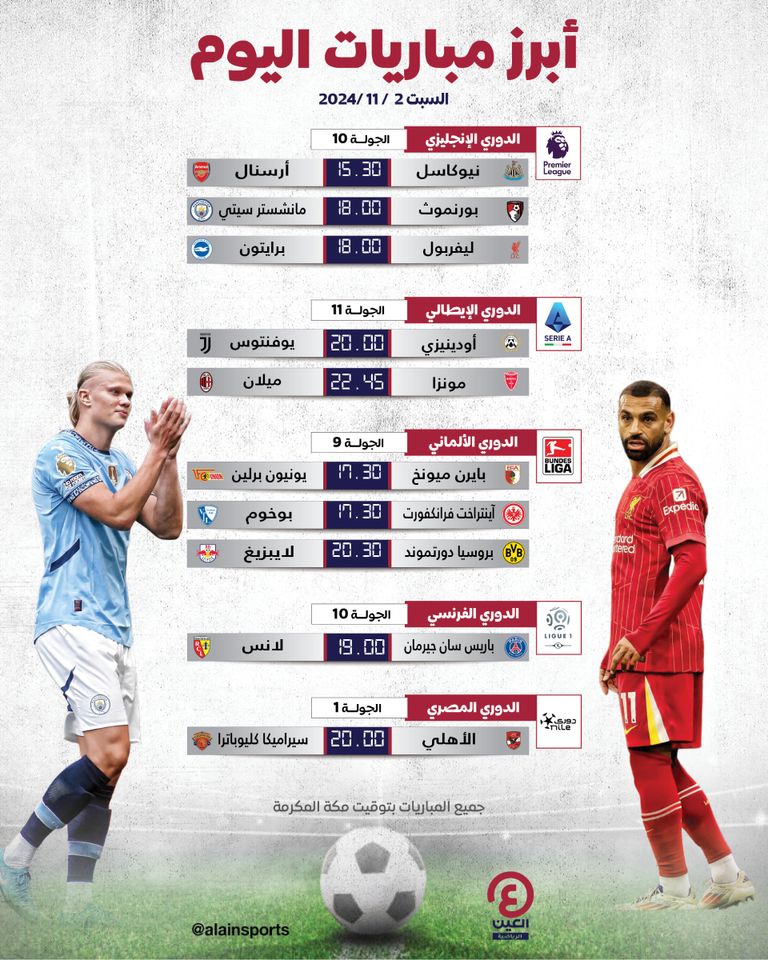 مباريات اليوم