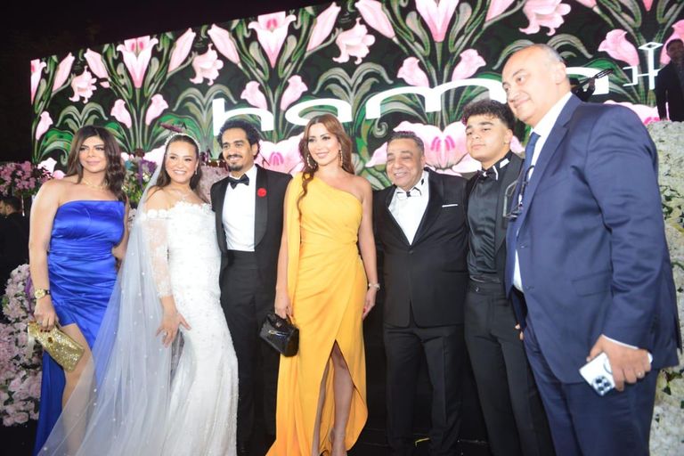 حفل زفاف ابنة المنتج ممدوح شاهين