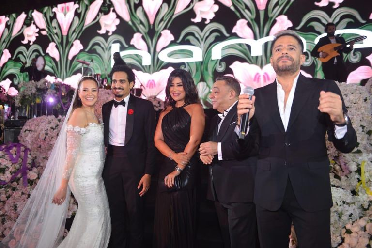 حفل زفاف ابنة المنتج ممدوح شاهين