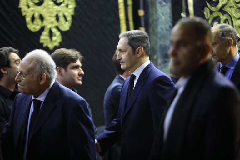 نجوم الفن والسياسة في عزاء مصطفى فهمي