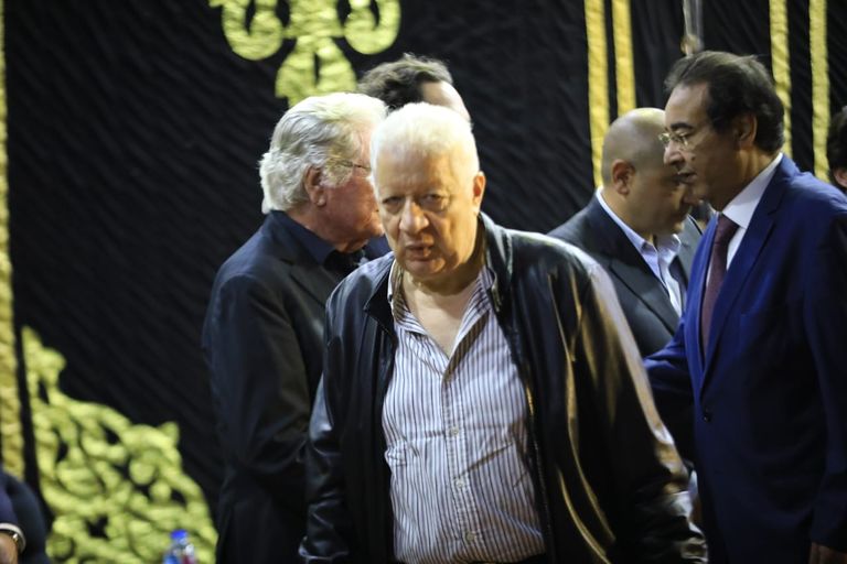 نجوم الفن والسياسة في عزاء مصطفى فهمي