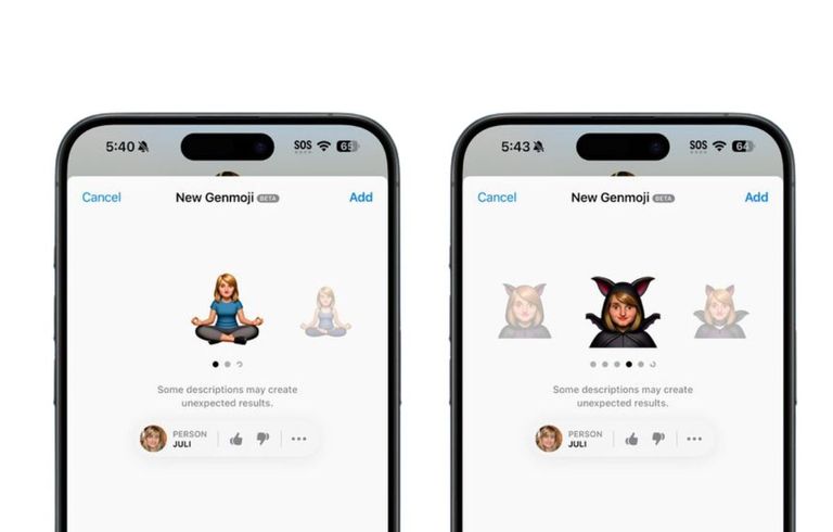 أداة Genmoji