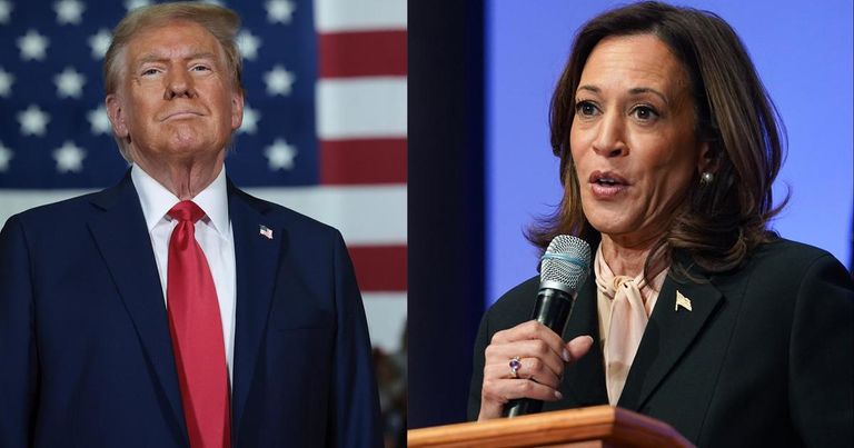 كمالا هاريس ودونالد ترامب كامالا هاريس ودونالد ترامب