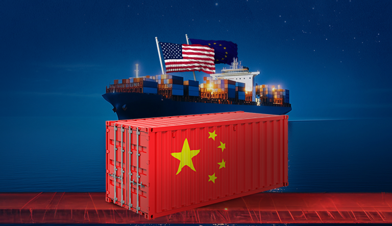 دونالد ترامب يصافح الرئيس الصيني