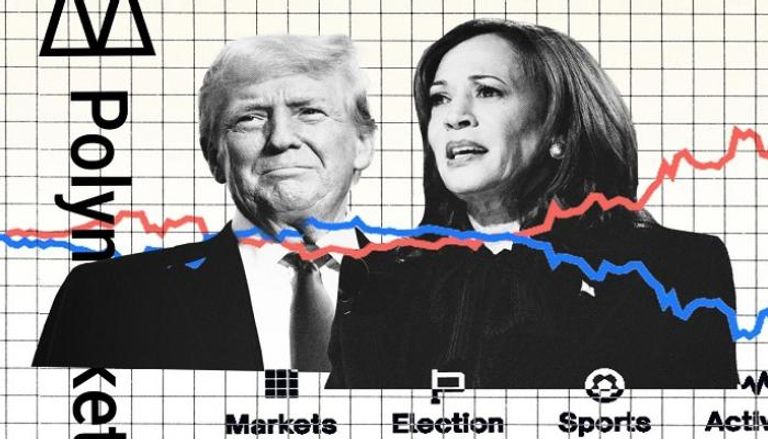 مراهنات شركة بولي ماركت على الفائز في الانتخابات الأمريكية 2024