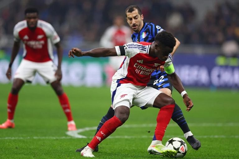 بوكايو ساكا إنتر ميلان وأرسنال