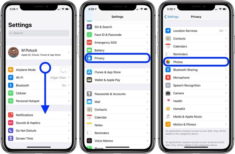 خطوات مراجعة أذونات التطبيقات على الآيفون كيفية التحكم في أذونات التطبيقات على الأندرويد والآيفون