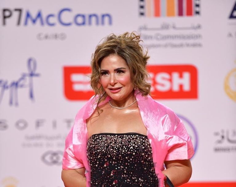الفنانة صابرين في مهرجان القاهرة السينمائي 