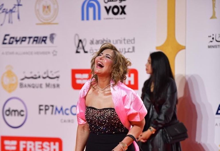 الفنانة صابرين في مهرجان القاهرة السينمائي 