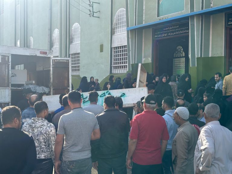 جنازة حادث المطرية بمصر