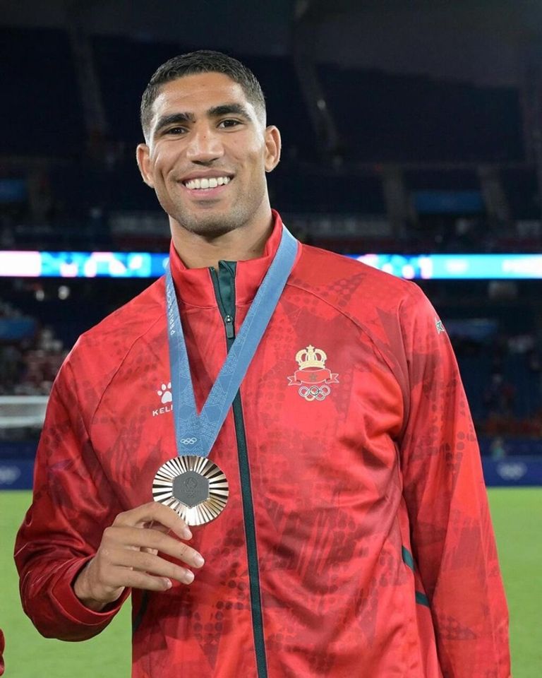 المغربي أشرف حكيمي عمر مرموش ومحمد صلاح في منتخب مصر