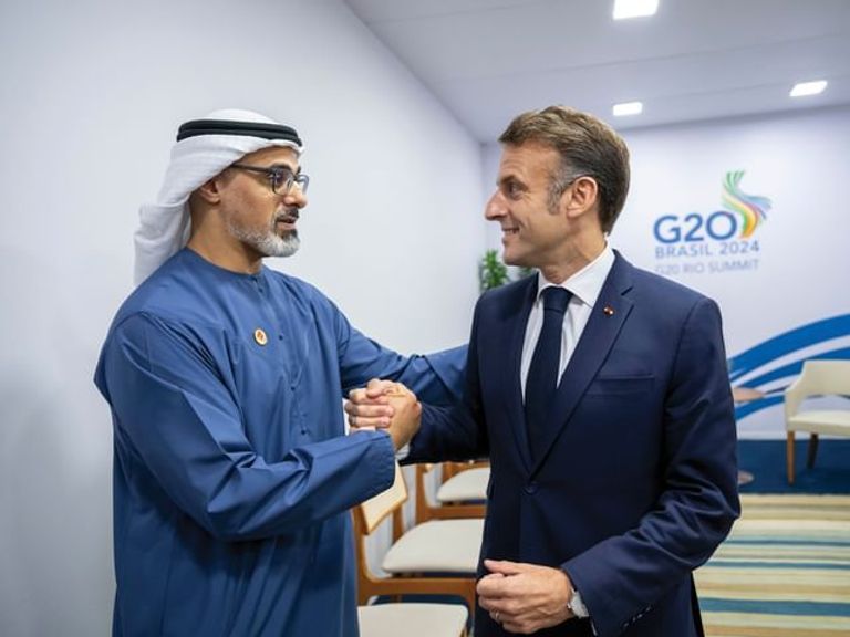 الشيخ خالد بن محمد بن زايد آل نهيان ولي عهد أبوظبي يغادر البرازيل